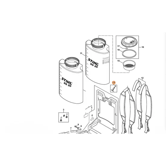 STIHL  Zestaw śruby 4247 007 1006